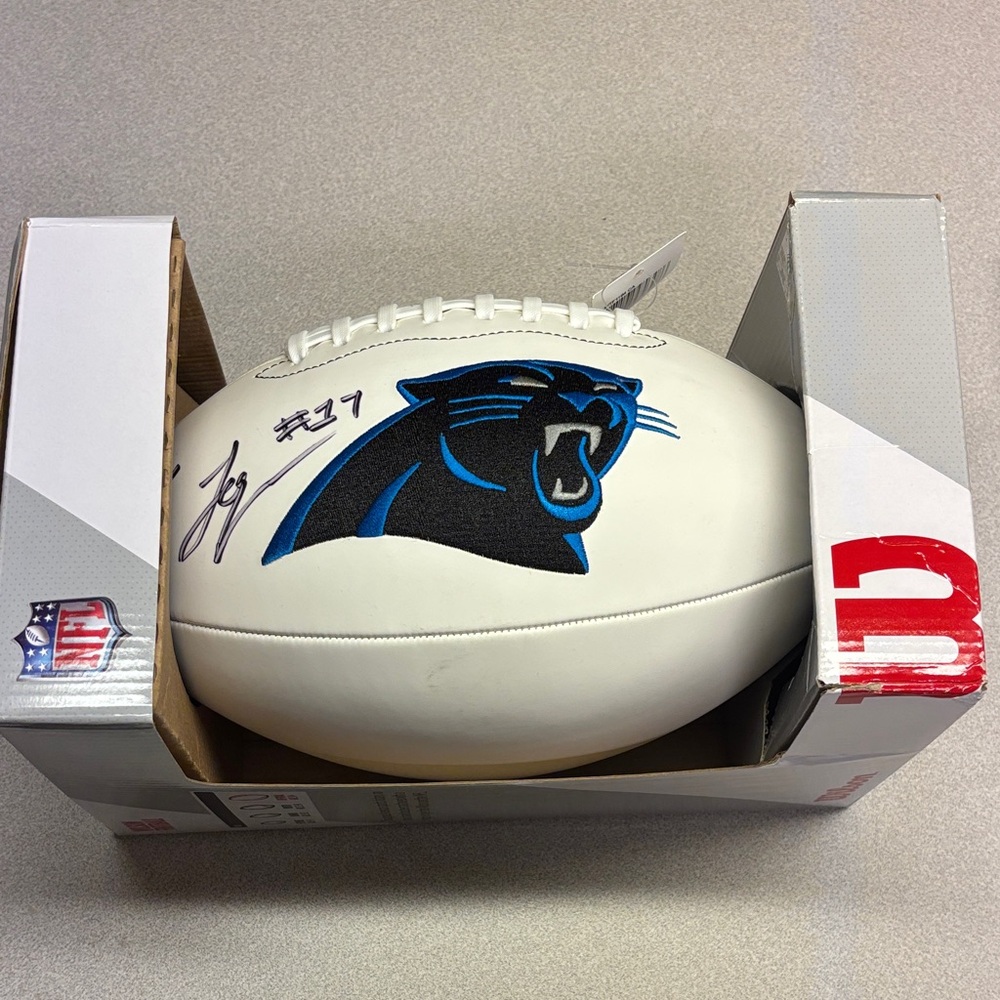 Carolina Panthers Autographed Football from Xavier Leggette